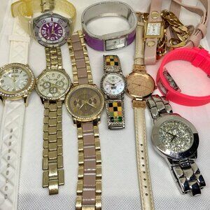 Bundle of 10 watch lot for women Various brand quartz great for wear or resale